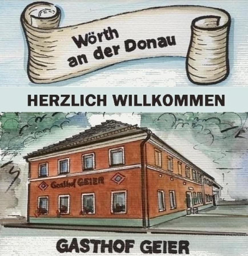Gasthof Geier Worth an der Donau Exteriér fotografie